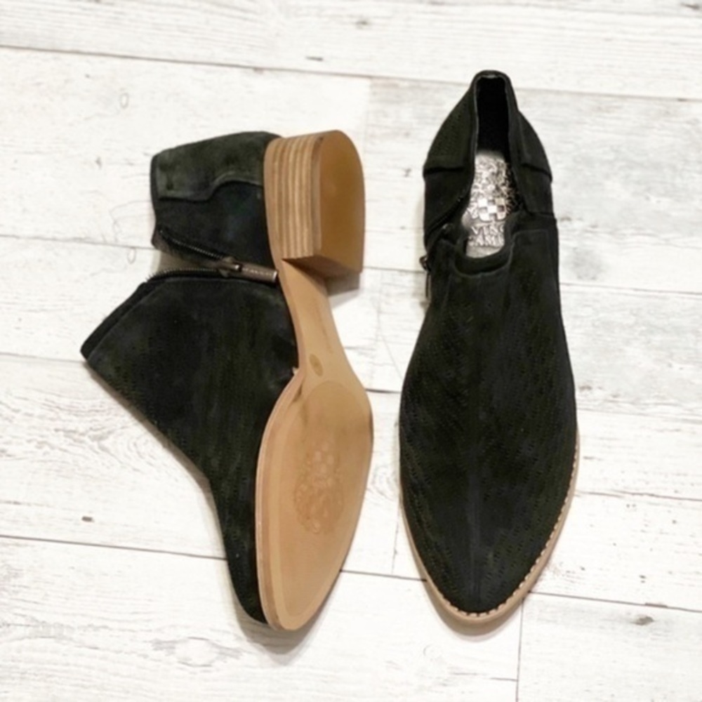 Vince Camuto Black Suede Ankle Booties
